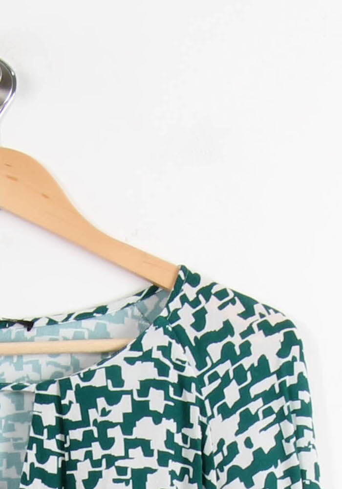 Blouse Verte et Blanche - Taille S/36 de la marque One Step | PARAD66620 - Vendu par Paradigme - Image 3