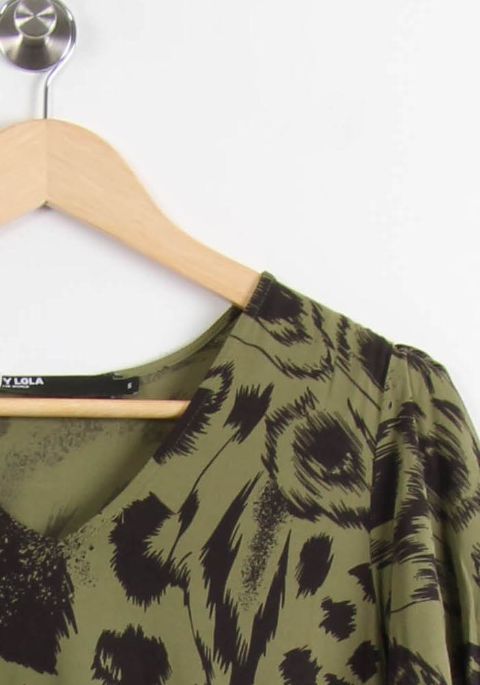 Robe Courte Verte et Noire - Taille S/36 de la marque Bimba y Lola | PARAD64923 - Vendu par Paradigme - Image 3