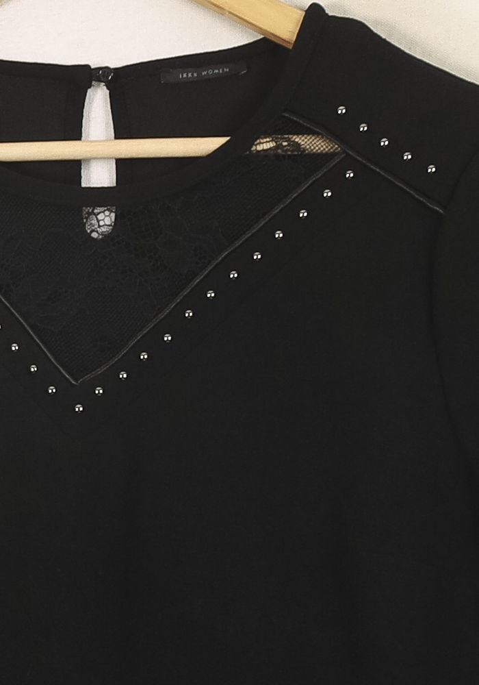 T-shirt Noir - Taille XL/42 de la marque IKKS | PARAD52745 - Vendu par Paradigme - Image 3