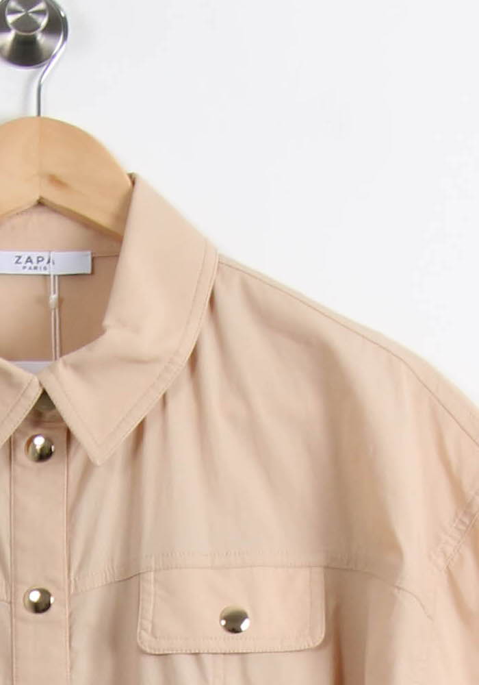 Robe Chemise Beige - Taille M/38 de la marque ZAPA | PARAD64933 - Vendu par Paradigme - Image 3