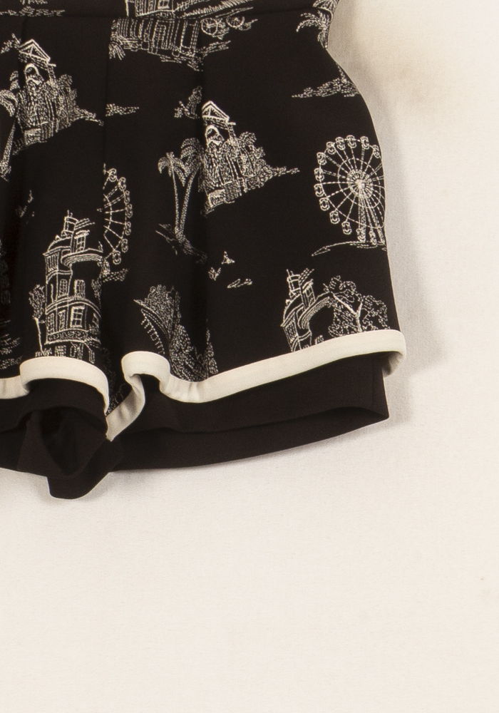 Short Noir et Blanc - Taille XS/34 de la marque Maje | PARAD45021 - Vendu par Paradigme - Image 3