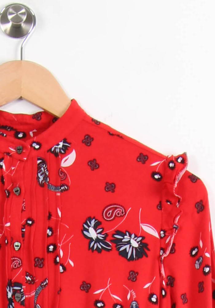 Robe rouge à motifs - Taille XXS/32 de la marque Zadig&Voltaire | PARAD47539 - Vendu par Paradigme - Image 3