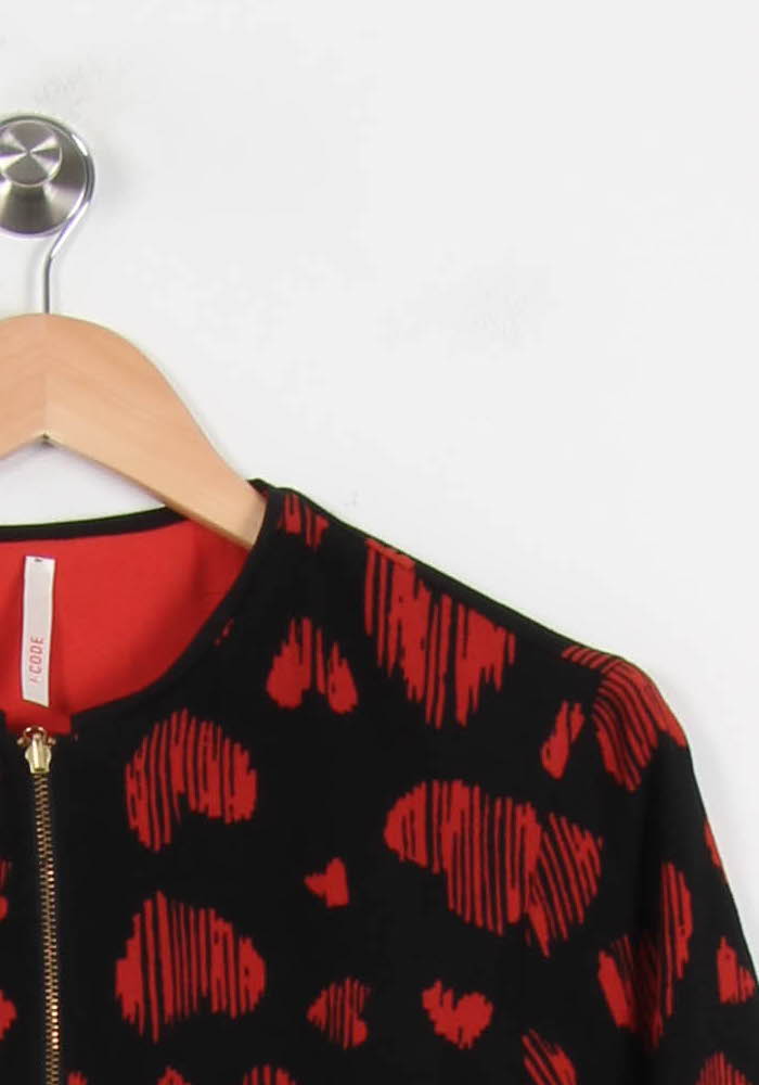 Blouson Noir et Rouge - Taille XS/34 de la marque I.Code | PARAD54010 - Vendu par Paradigme - Image 3