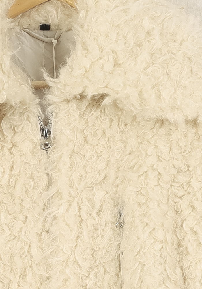 Veste Fourrée Blanche - Taille S/36 de la marque Bérénice | PARAD67569 - Vendu par Paradigme - Image 3