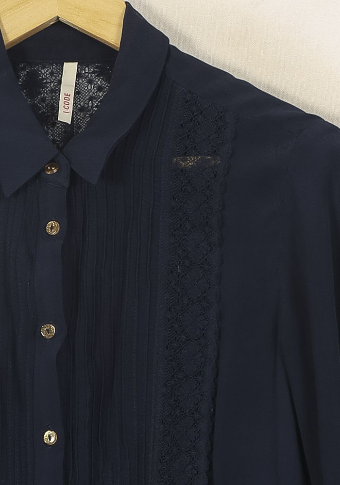 Blouse Bleue - Taille XS/34 de la marque I.Code | PARAD66936 - Vendu par Paradigme - Image 3