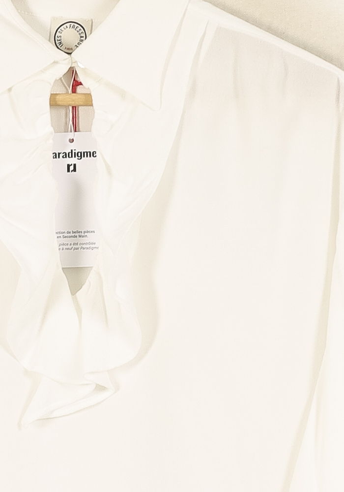 Blouse Blanche - Taille S/36 de la marque Ines de la Fressange Paris | PARAD67856 - Vendu par Paradigme - Image 3