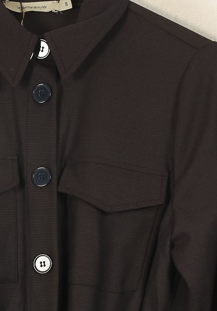 Veste Ceinturée Marron - Taille M/38 de la marque Ekyog | PARAD4580 - Vendu par Paradigme - Image 3