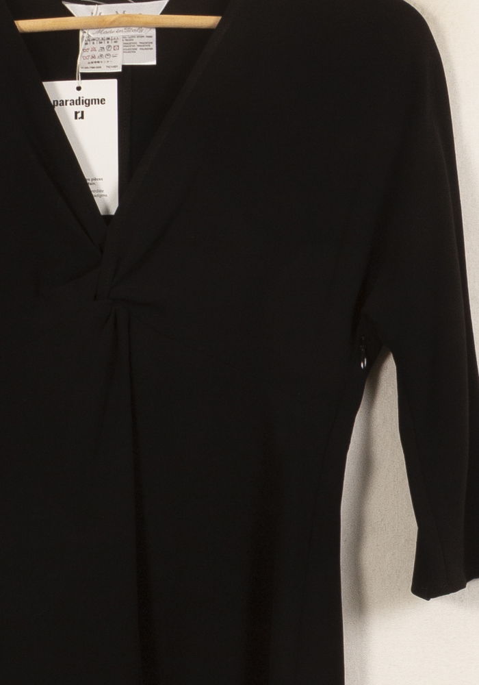 Robe Noire - Taille M/38 de la marque Max Mara | PARAD63492 - Vendu par Paradigme - Image 3