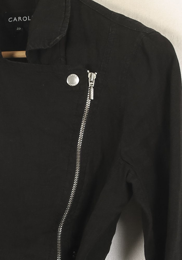 Blouson Noir - Taille L/40 de la marque Caroll | PARAD36186 - Vendu par Paradigme - Image 3