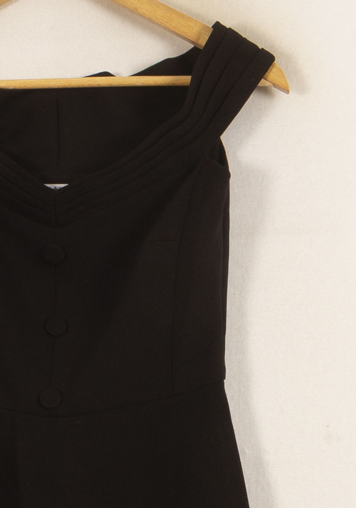 Robe Patineuse Noire - Taille S/36 de la marque Claudie Pierlot | PARAD51453 - Vendu par Paradigme - Image 3