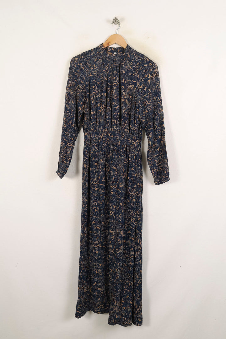 Robe Longue Bleu Marine et Beige - Taille XS/34 de la marque IKKS | PARAD73181 - Vendu par Paradigme - Image 2