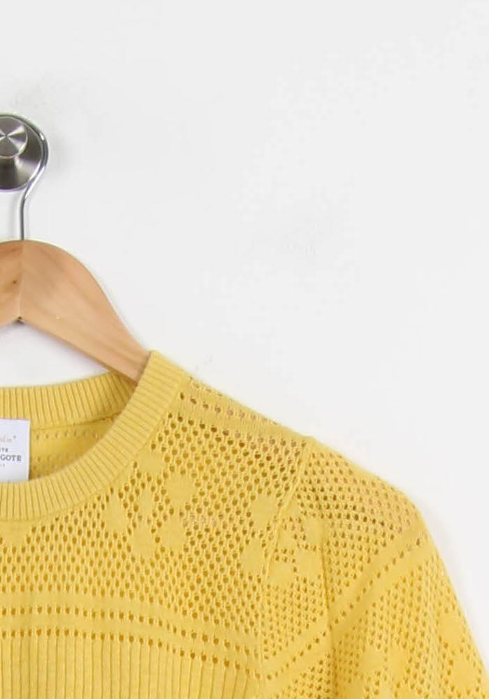 Pull Jaune - Taille XS/34 de la marque Petite Mendigote | PARAD63440 - Vendu par Paradigme - Image 3