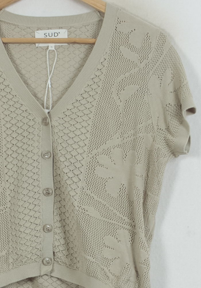 Cardigan Beige - Taille S/36 de la marque Sud express | PARAD53230 - Vendu par Paradigme - Image 3