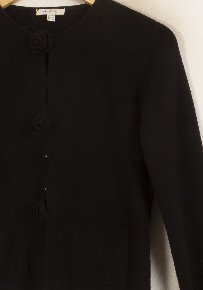 Cardigan Noir - Taille S/36 de la marque Maison 123 | PARAD39616 - Vendu par Paradigme - Image 3