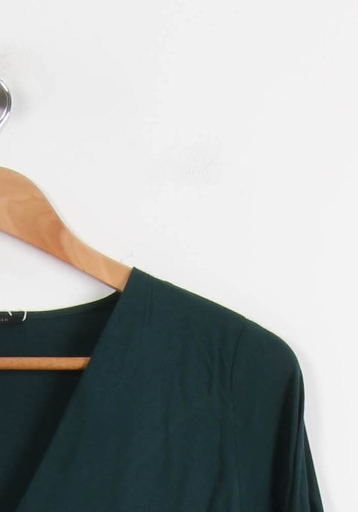Robe portefeuille verte - Taille XS/34 de la marque IKKS | PARAD67373 - Vendu par Paradigme - Image 3