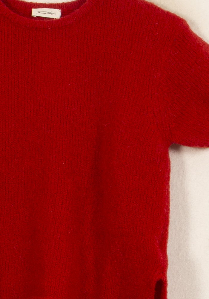 Pull Rouge - Taille S/36 de la marque American Vintage | PARAD63765 - Vendu par Paradigme - Image 3