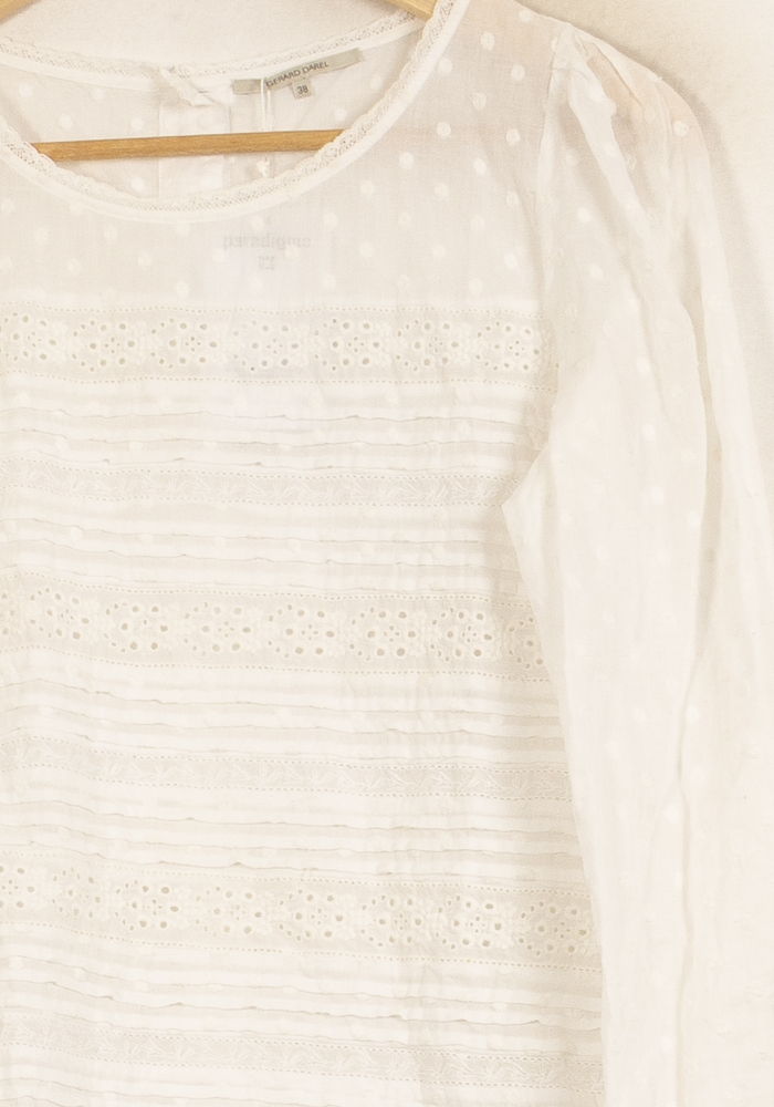 Blouse Blanche - Taille M/38 de la marque Gerard Darel | PARAD63783 - Vendu par Paradigme - Image 3