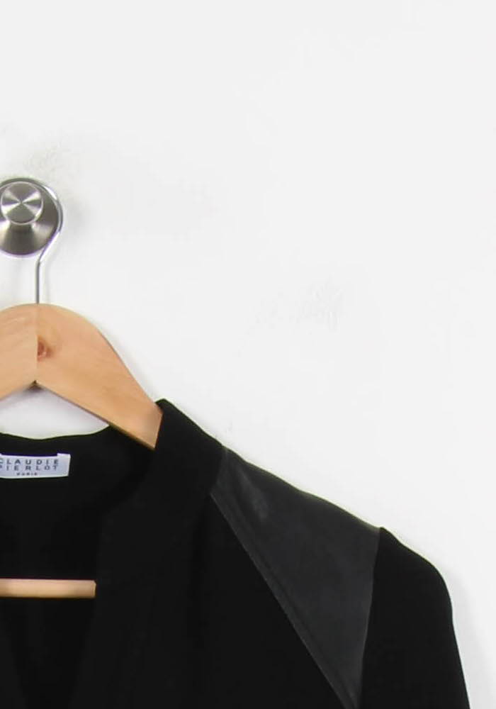 Robe Chemise Noire - Taille XS/34 de la marque Claudie Pierlot | PARAD55646 - Vendu par Paradigme - Image 3