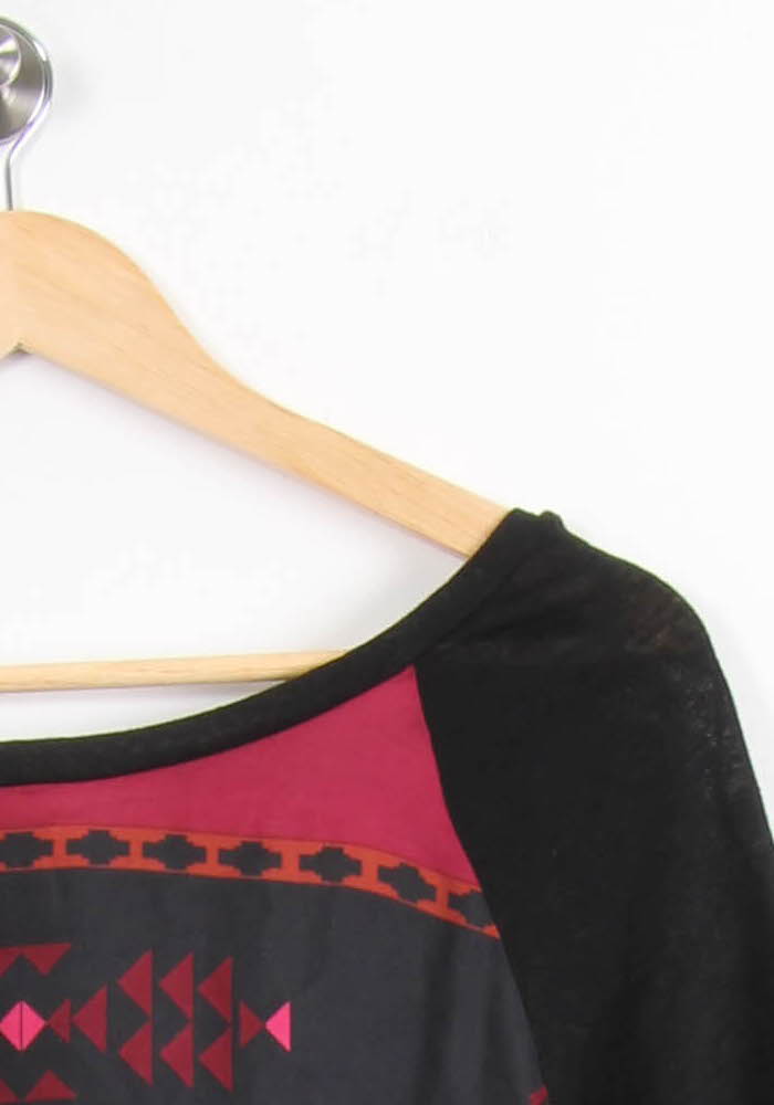 Tee-shirt Noir et Rouge - Taille M/38 de la marque Sandro | PARAD64320 - Vendu par Paradigme - Image 3