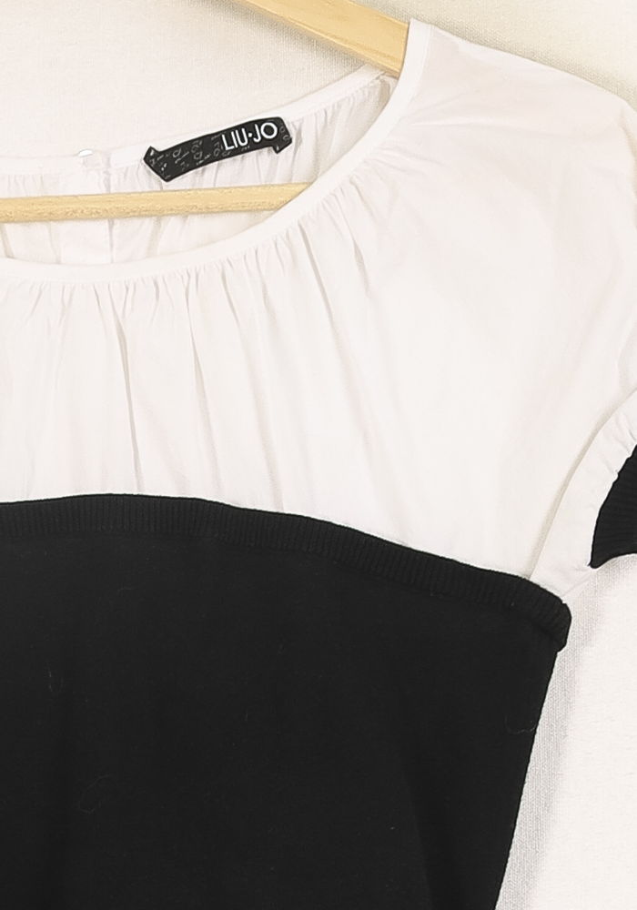 Blouse Blanche et Noire - Taille S/36 de la marque Liu Jo | PARAD69114 - Vendu par Paradigme - Image 3