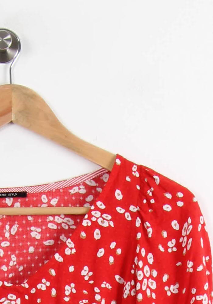 Blouse Rouge et Blanche - Taille XS/34 de la marque Sud express | PARAD64989 - Vendu par Paradigme - Image 3