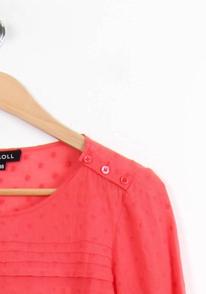 Blouse Orange - Taille M/38 de la marque Caroll | PARAD53092 - Vendu par Paradigme - Image 3