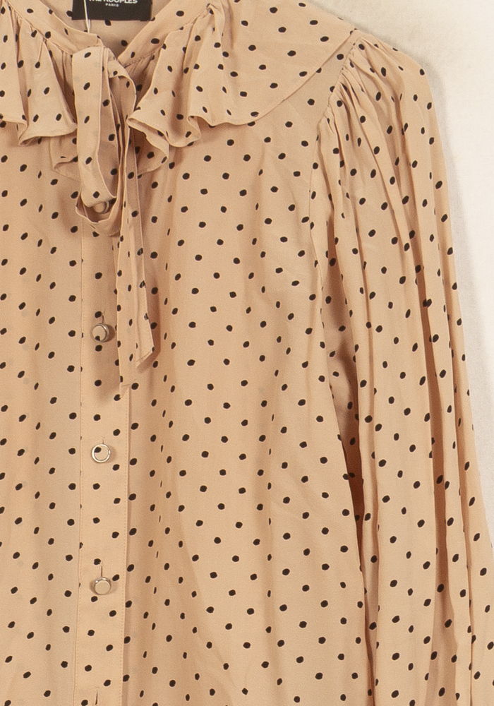 Chemise Rose à Pois Noirs - Taille S/36 de la marque The Kooples | PARAD63785 - Vendu par Paradigme - Image 3
