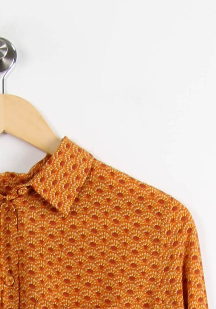 Chemise Orange - Taille M/38 de la marque Soi Paris | PARAD65042 - Vendu par Paradigme - Image 3