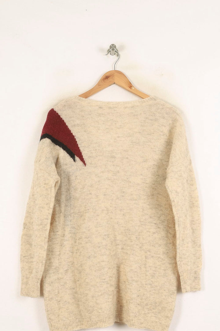 Pull Beige et Bordeaux - Taille S/36 de la marque Bérénice | PARAD73250 - Vendu par Paradigme - Image 4