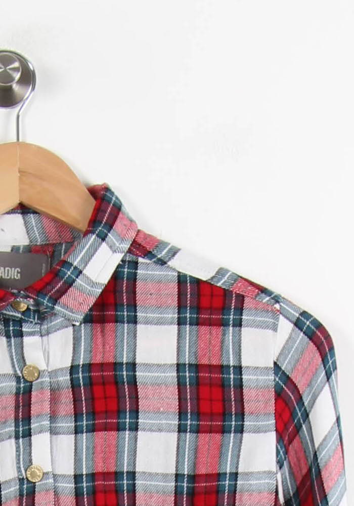 Chemise Carreaux Rouge et Blanc - Taille S/36 de la marque Zadig&Voltaire | PARAD65242 - Vendu par Paradigme - Image 3