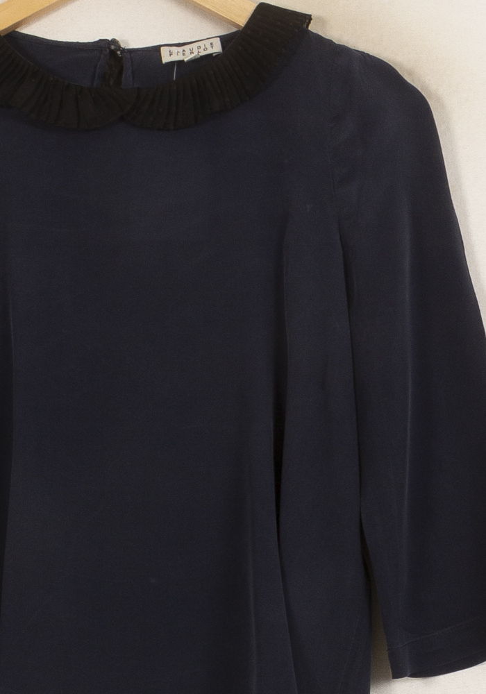 Blouse Bleue - Taille S/36 de la marque Claudie Pierlot | PARAD49052 - Vendu par Paradigme - Image 3