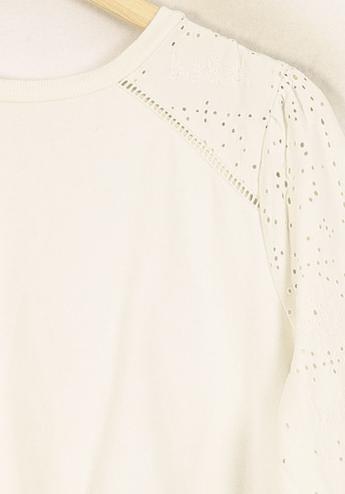 Pull Blanc - Taille S/36 de la marque ba&sh | PARAD34339 - Vendu par Paradigme - Image 3