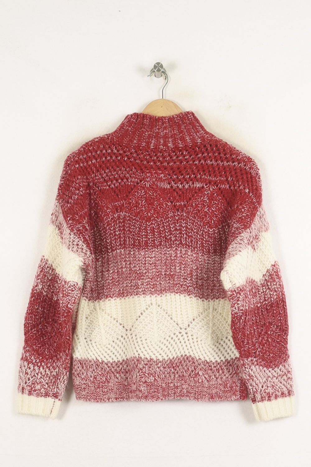 Pull Rouge et Blanc - Taille S/36 de la marque Bérénice | PARAD73305 - Vendu par Paradigme - Image 4
