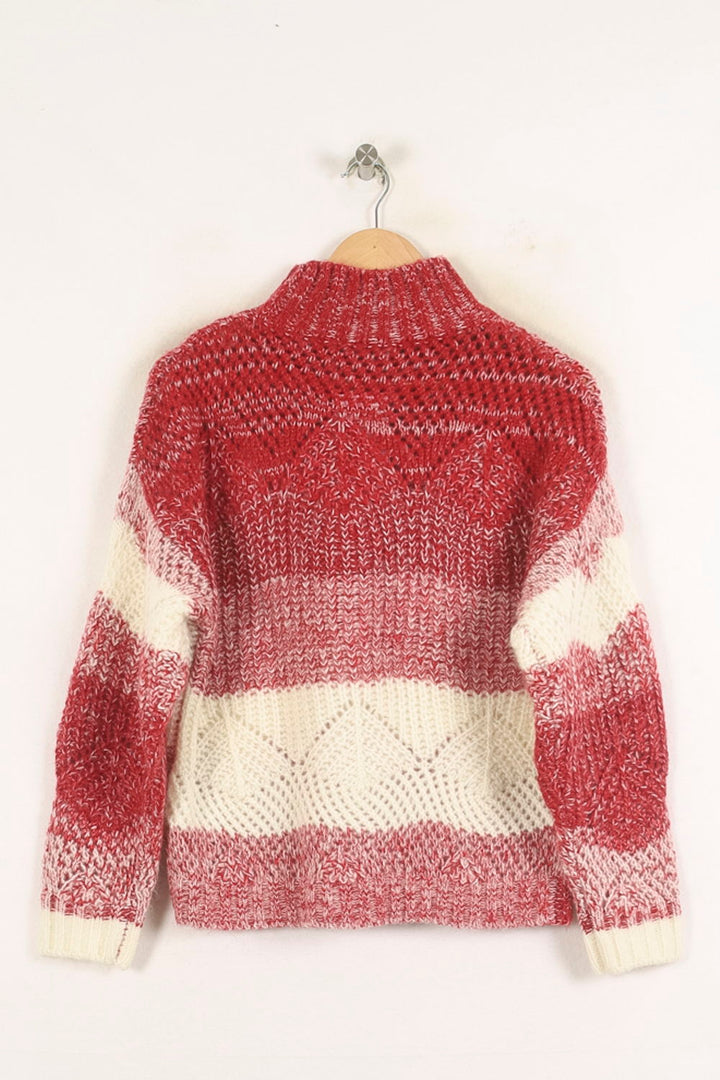 Pull Rouge et Blanc - Taille S/36 de la marque Bérénice | PARAD73305 - Vendu par Paradigme - Image 4
