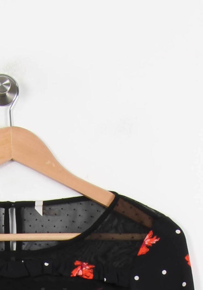 Blouse Noire et Rouge - Taille XS/34 de la marque I.Code | PARAD67877 - Vendu par Paradigme - Image 3