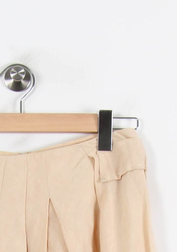 Jupe Plissée Beige - Taille S/36 de la marque Tara Jarmon | PARAD69517 - Vendu par Paradigme - Image 3