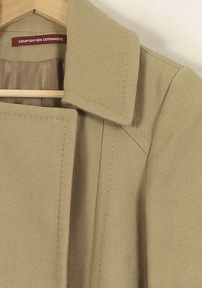 Manteau Beige - Taille XS/34 de la marque Comptoir des Cotonniers | PARAD67826 - Vendu par Paradigme - Image 3