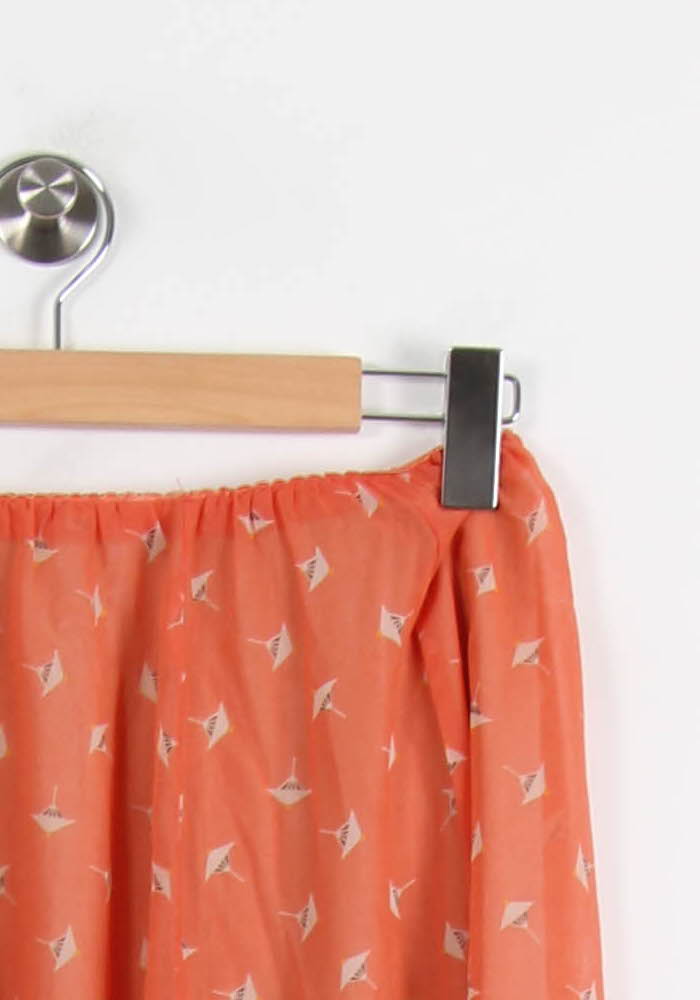 Jupe Orange - Taille L/40 de la marque La Fée Maraboutée | PARAD62289 - Vendu par Paradigme - Image 3