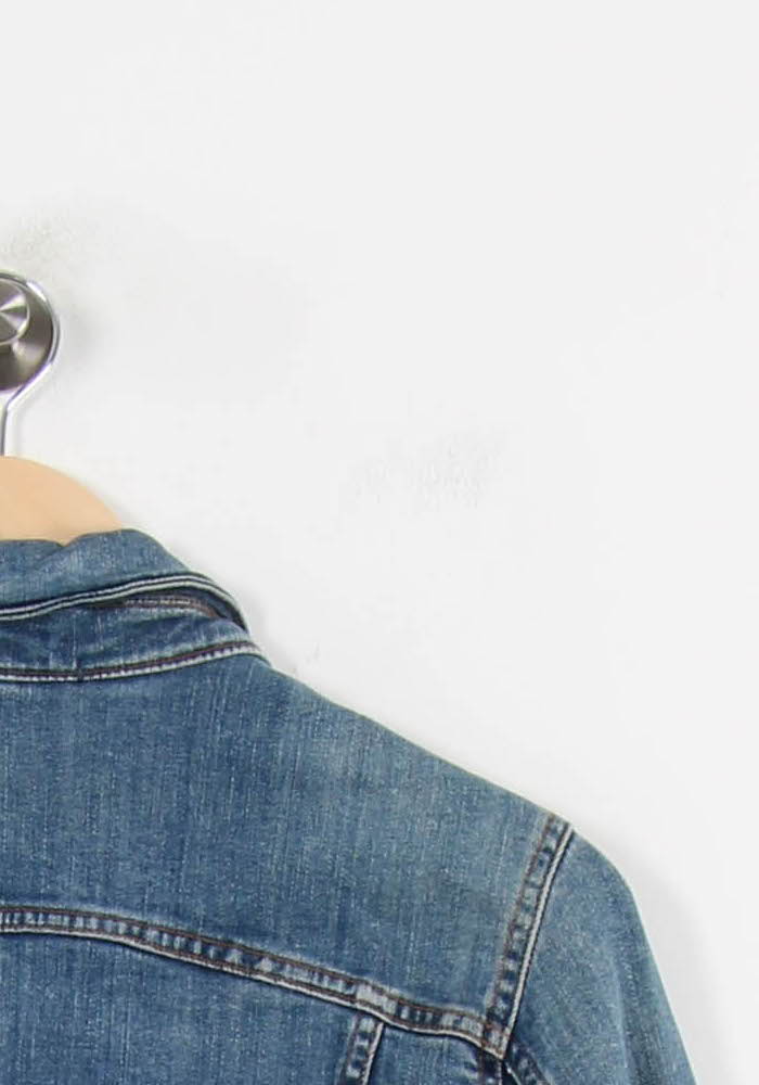 Veste en Jean Bleue - Taille M/38 de la marque IKKS | PARAD50816 - Vendu par Paradigme - Image 3