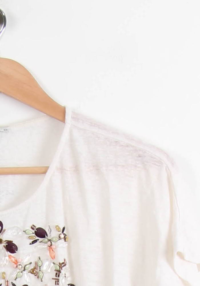 Tee-shirt Blanc - Taille XS/34 de la marque Bimba y Lola | PARAD44744 - Vendu par Paradigme - Image 3