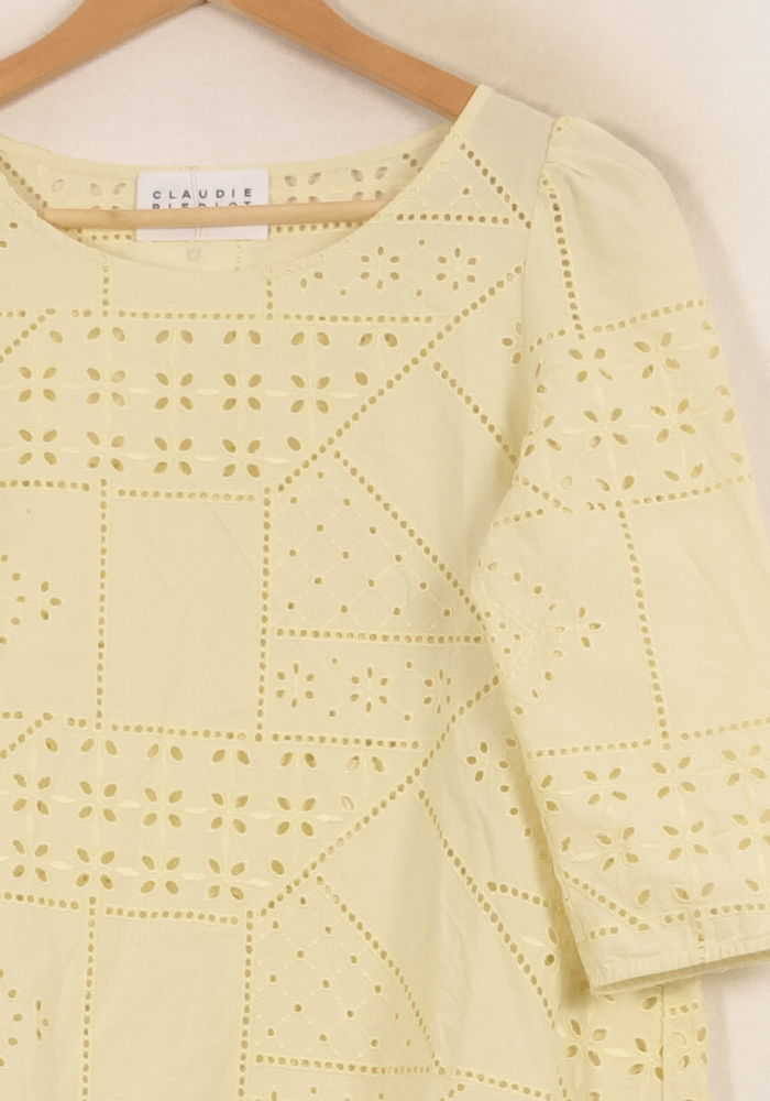 Blouse Jaune - Taille XS/34 de la marque Claudie Pierlot | PARAD66492 - Vendu par Paradigme - Image 3