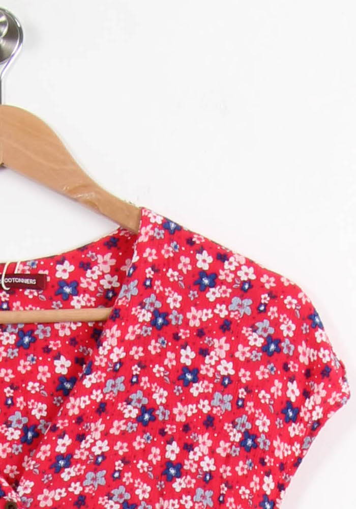 Robe Courte Rouge et Bleue - Taille M/38 de la marque Comptoir des Cotonniers | PARAD64282 - Vendu par Paradigme - Image 3