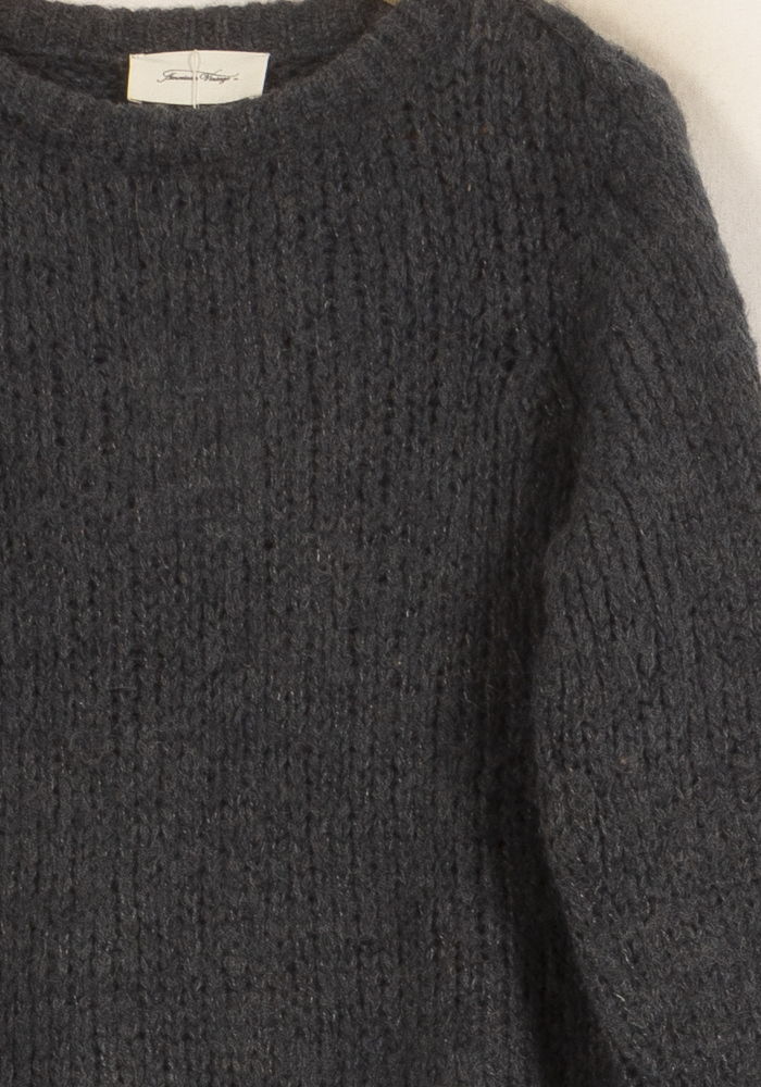 Pull Bleu Foncé - Taille S/36 de la marque American Vintage | PARAD63763 - Vendu par Paradigme - Image 3