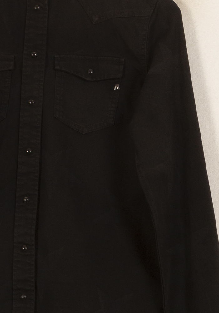 Chemise noire - Taille S/36 de la marque Replay | PARAD41961 - Vendu par Paradigme - Image 3