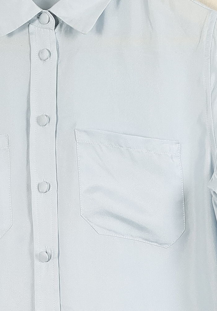 Chemise Bleu Clair - Taille S/36 de la marque Soi Paris | PARAD49611 - Vendu par Paradigme - Image 3