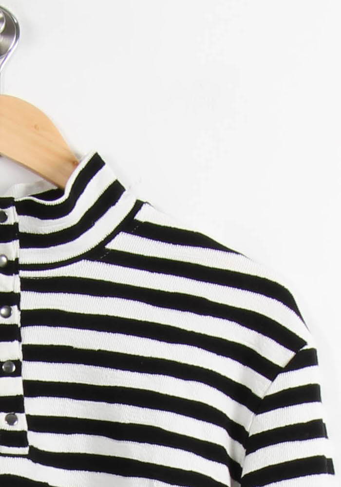 T-shirt Manches Longues Noir et Blanc - Taille S/36 de la marque Ekyog | PARAD66560 - Vendu par Paradigme - Image 3