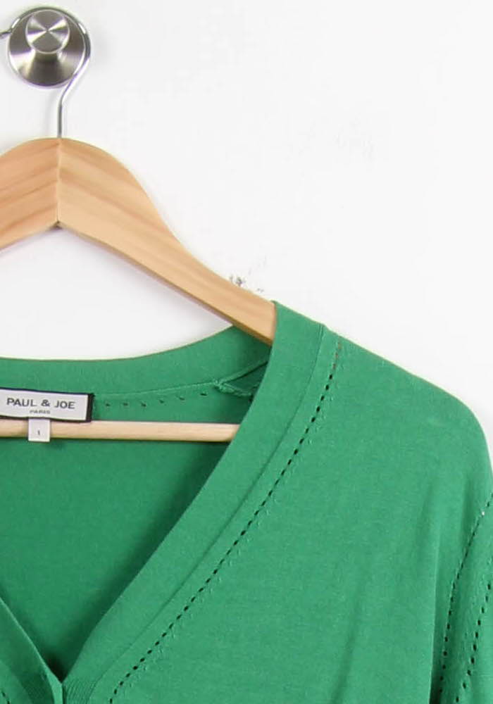 Cardigan Vert - Taille S/36 de la marque Paul & Joe | PARAD16294 - Vendu par Paradigme - Image 3
