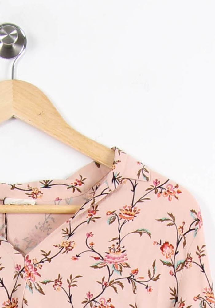 Blouse Rose à Fleurs - Taille S/36 de la marque Pablo | PARAD44685 - Vendu par Paradigme - Image 3