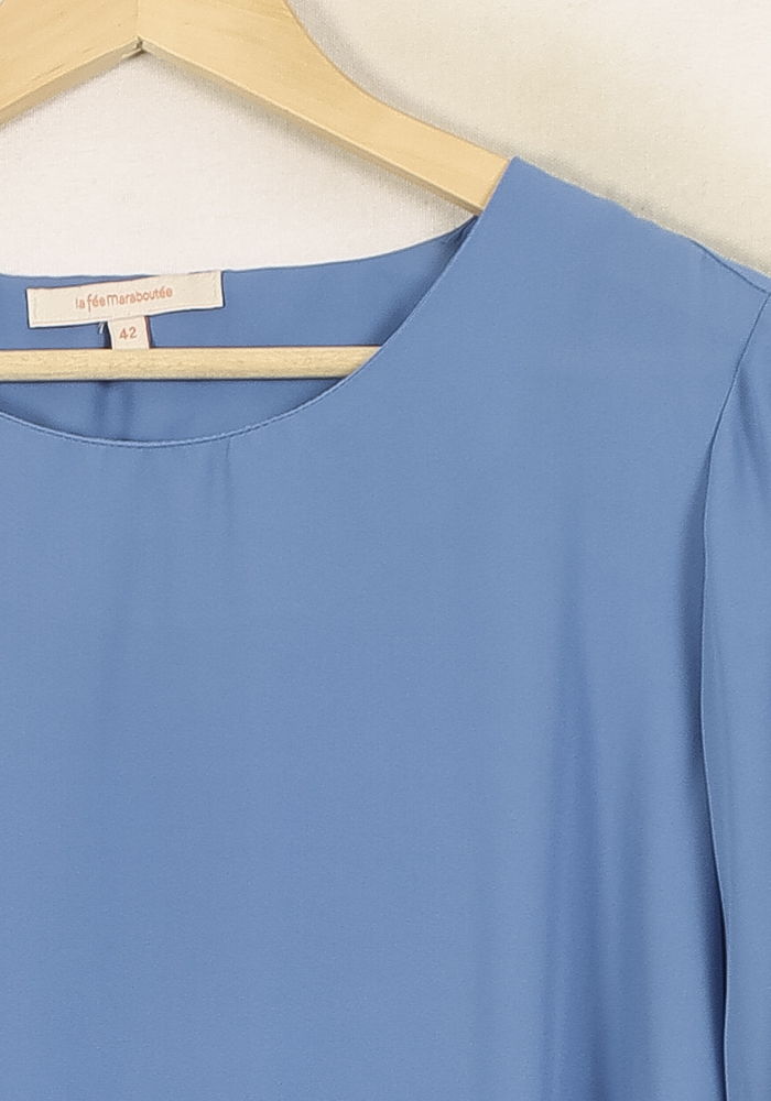 Blouse Bleue - Taille XL/42 de la marque La Fée Maraboutée | PARAD66792 - Vendu par Paradigme - Image 3