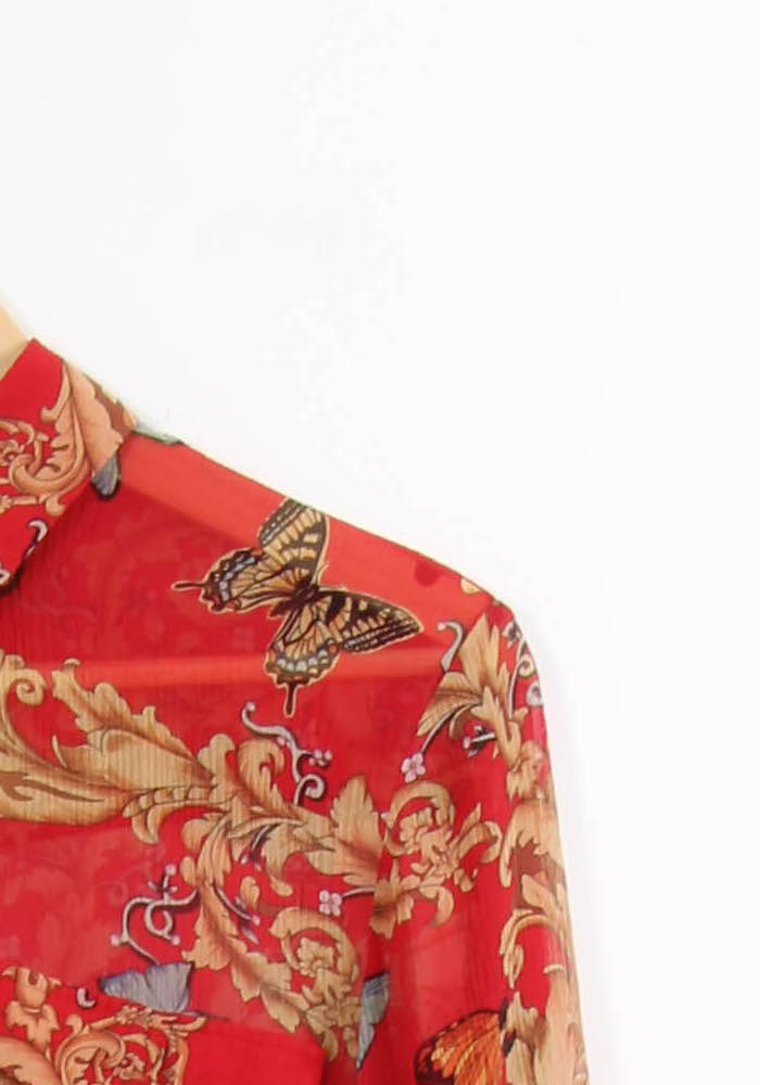 Chemise Rouge et Beige - Taille S/36 de la marque The Kooples | PARAD64914 - Vendu par Paradigme - Image 3